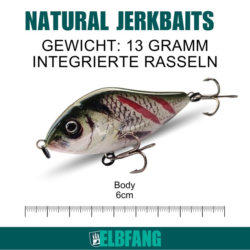 ELBFANG Jerkbait Red Roach 60 mm / 13 g