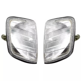 LUC Clear Front Corner Signal Lamp Parking Light For Mercedes E-Class W124 1985-1995