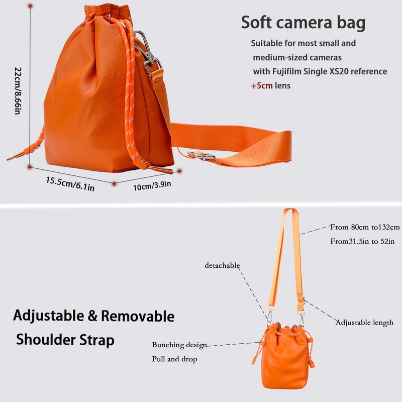 Bowan Small Camera Bag,Camera casing bag,Soft Cute Camera Pouch Handbag