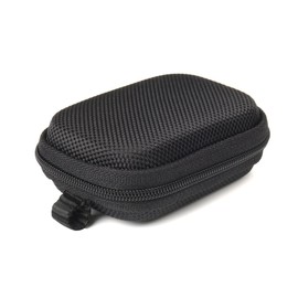 WGear Designed Protective Case for Hearing Aid, Hearing Amplifier, Personal Sound Amplifier, Hearing Device, Listening Device, Strong Mini Case with Mesh pocket, Universal design (Ballistic Black)