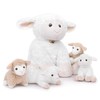 lilizzhoumax Sheep Stuffed Animal Set white lamb Plush Toy 5