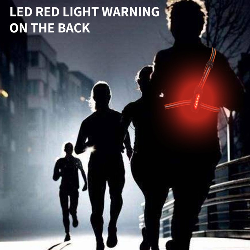 Chest Running Light USB Rechargeable Reflective LED Night Running Lamps