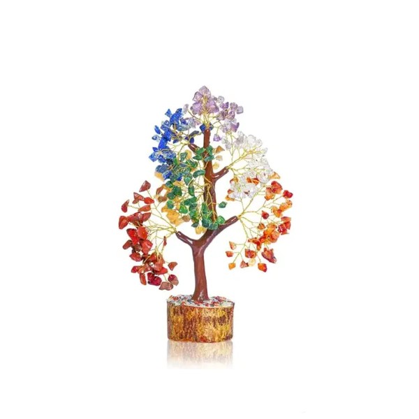 Seven Chakra Tree of Life, Crystal Tree for Positive Energy