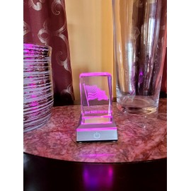 Patriotic Crystal Cube Night Light | Christmas Gift | USA Flag LED Light | Patriotic night light | Crystal cube night light| USA flag night light, American flag lamp, LED night light, bedroom decor