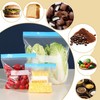 70P BPA-Free Ziplock Bags for Foods Storage,Reusable 3 Size Zip