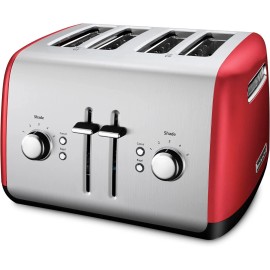 KitchenAid New KitchenAid KMT411ER 4-Slice Toaster with Manual High-Lift Lever, Empire Red