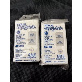 T. Taio Esponjabon Mother Of Pearl Exfoliating Sponge / Concha Nacar (2 PACK)