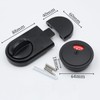 PINGPINGXIE Door Lock Indicator Vacant Occupied Bathroom Lock Zinc Alloy