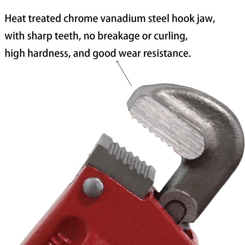 Small Pipe Wrench, 6 Inch Adjustable Plumbers Wrench Mini Plumbing