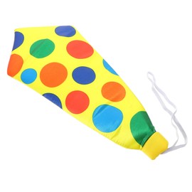 SAFIGLE 4pcs Giant Dots Clown Necktie Clown Costume Accessory for Stage Performance Lightweight Comfortable Fun Cosplay Prop for Adults and Teens