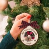 Puppy’s My First Christmas Picture Frame Ornament 2024，Custom Wooden Pet