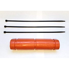 HW EPHA8O - Epha 8'' Long X 3-1/2'' Wide Orange Hose Guard with Zip Ties.
