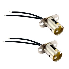 2 Pcs 1157 Bulb Sockets Holders, BAY15D 1157 Car Light Bulb Two Pole Socket Adapter with Pigtail Wire Connector for Auto Truck Car