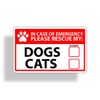 1st Responder Emergency Dog & Cat Rescue Decal Sticker Fireman