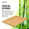 Farberware Extra-Large Wood Cutting Board, Reversible Chopping Board for Kitchen