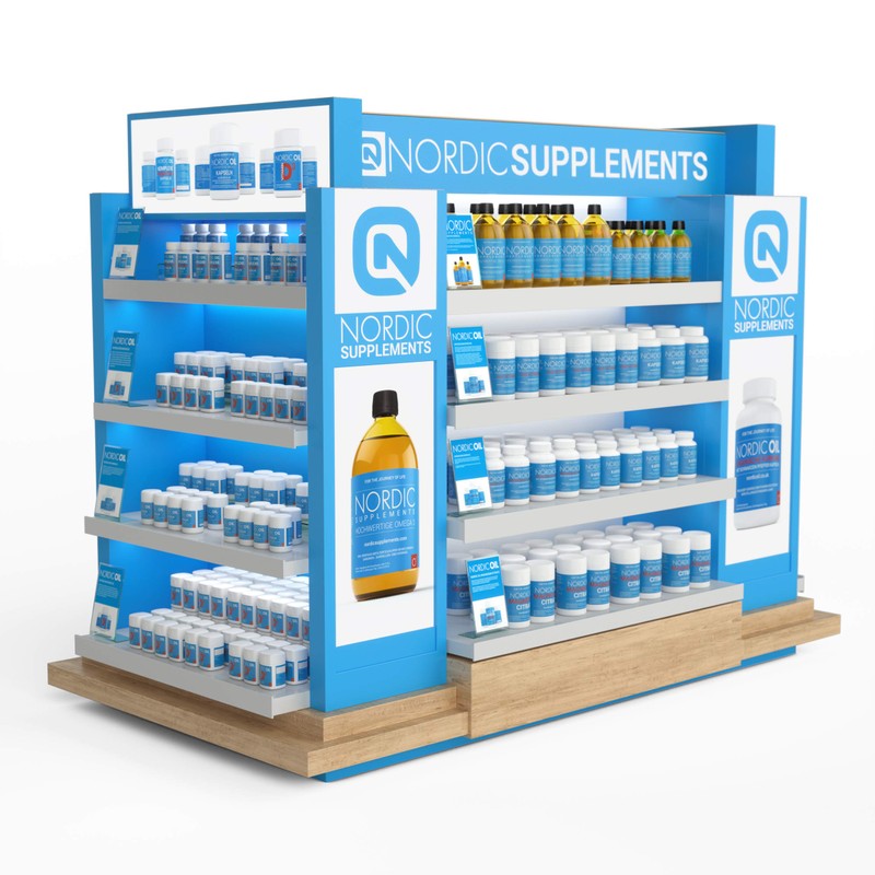 Nordic Supplements Omega 3 Fish Oil 1000mg with Vitamin D