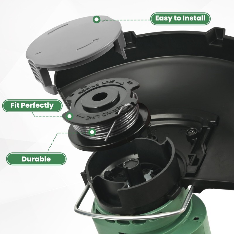Flaveano Bosch EasyGrassCut Strimmer Line Spool 6 Spools and 2