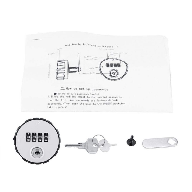Nimoa Cabinet Combination Lock, Code Lock, Padlock, Combination Lock, Digital