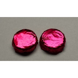 Chocolate Covered Foil Wrapped 100 Pieces FUSCHIA FOIL WEDDING FAVORS PARTY SUPPLIES