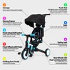 Babevy Baby Tricycle, 7-in-1 Folding Kids Tricycle with Adjustable Parent