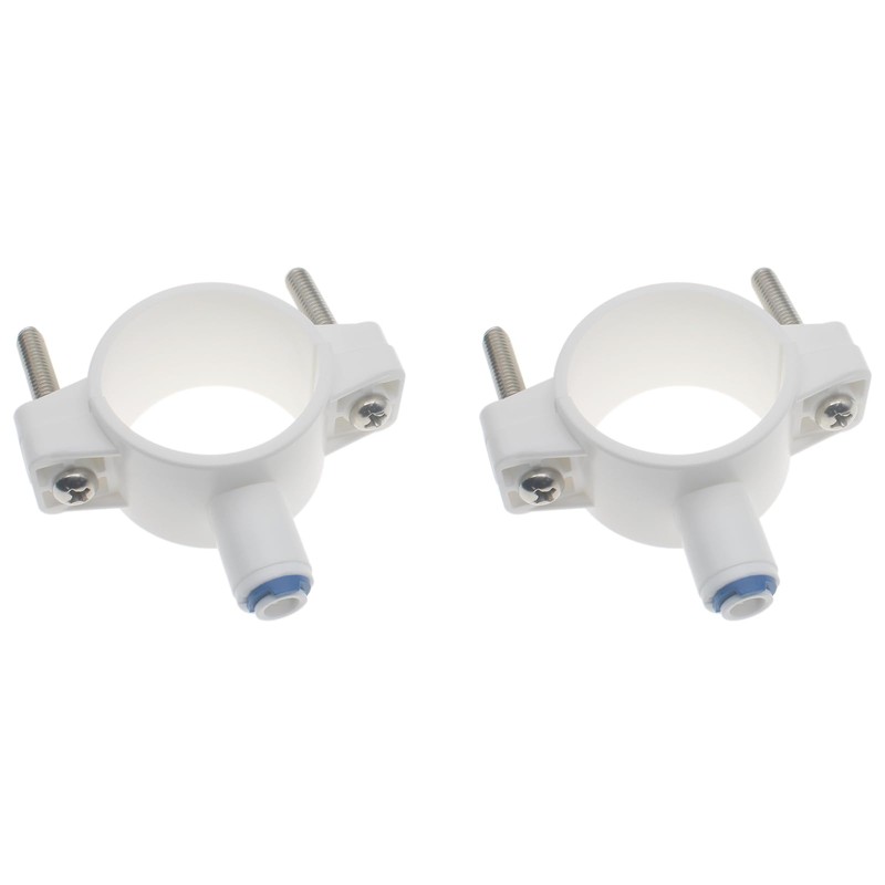 HAJXZH Drain Saddle Valve Clamp 1/4" Quick Connection Water Filters