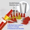 32PCS Caulk Finisher Kit Stainless Steel Caulk Gun Tips Reusable