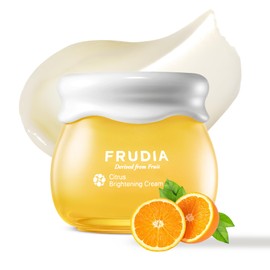 FRUDIA Citrus Brightening Cream (1.94 oz) - Brightening and Vitamin-Rich Korean Face Moisturizer w/61% Citrus Peel Extract, Niacinamide & Vitamin C | Vegan & Cruelty Free