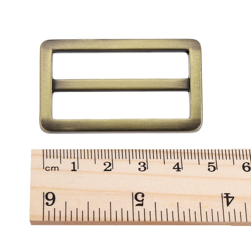 sourcing map Pack of 4 Flat Metal Sliding Straps Adjustable