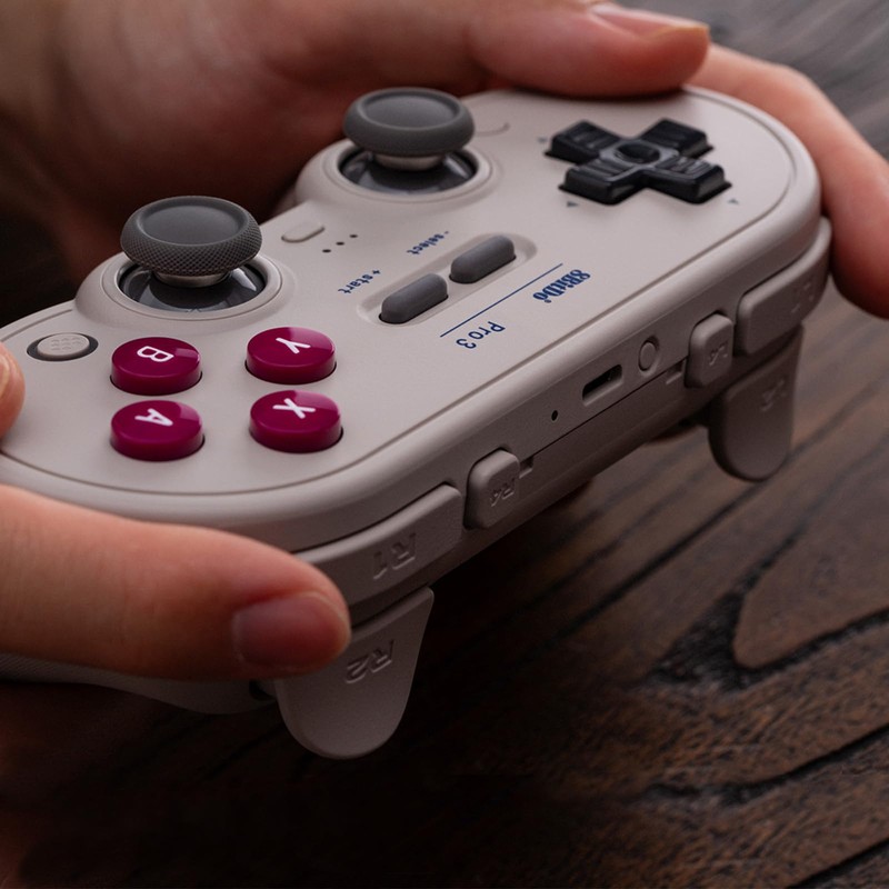 8BitDo Pro 3 Bluetooth Controller for Switch/Switch2,Windows,Apple,SteamOS,Android, TMR Joysticks, Swappable