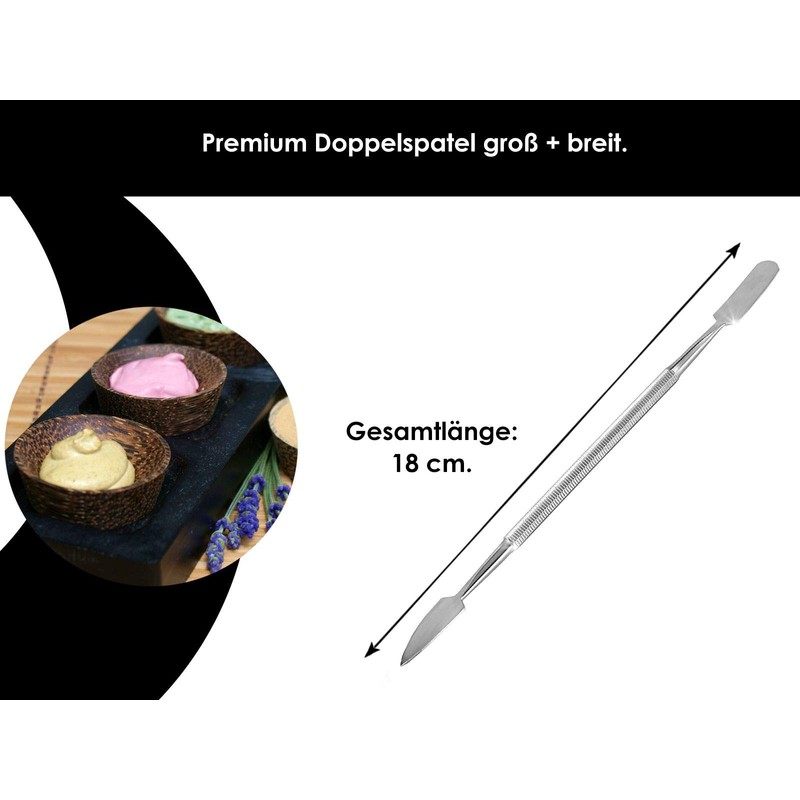 Double Spatula Double Ointment Spatula Curved