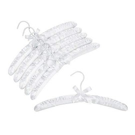 Only Hangers White Satin Padded Hangers - Pack of (6)