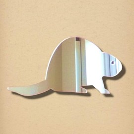 Super Cool Creations Beaver Mirror 5 inches x 3 inches