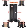 4 Pcs Adjustable Deck Post Anchor Brackets Kit Fits 1.5x1.5,