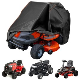 YONQIFON Outdoors small Riding Lawn Mower Cover Waterproof lawn Tractor Covers 36 inch deck Heavy Duty 420D fit for Husqvarna,Craftsman,John Deere,UV, Dust, Dirt, Lawnmower Cover with storage bag