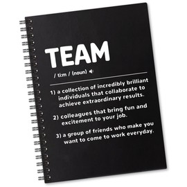 Sixrip Team Definition 160 Blank Pages Spiral Notebook, Funny Team Work Notebook Gift for Coworker, Dream Team Gifts for Colleague, Team Member Gift, New Job Gift Appreciation Gift for Coworker