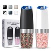 UNNEES Gravity Electric Salt and Pepper Grinder set of 2,
