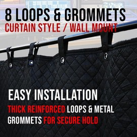 BoxerTool 48" x 78" Sound Dampening Thicker Blanket Pro Studio Series - Loops & Grommets for Easy Installation - Diamond Pattern Insulated Blanket, Light Blocker, Sound Absorbing - Thicker