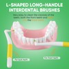 Annauiy 90 ° L-Förmige Interdentalbürsten- Breit- 20 Stück Gelb-Für 1,0-1,2MM