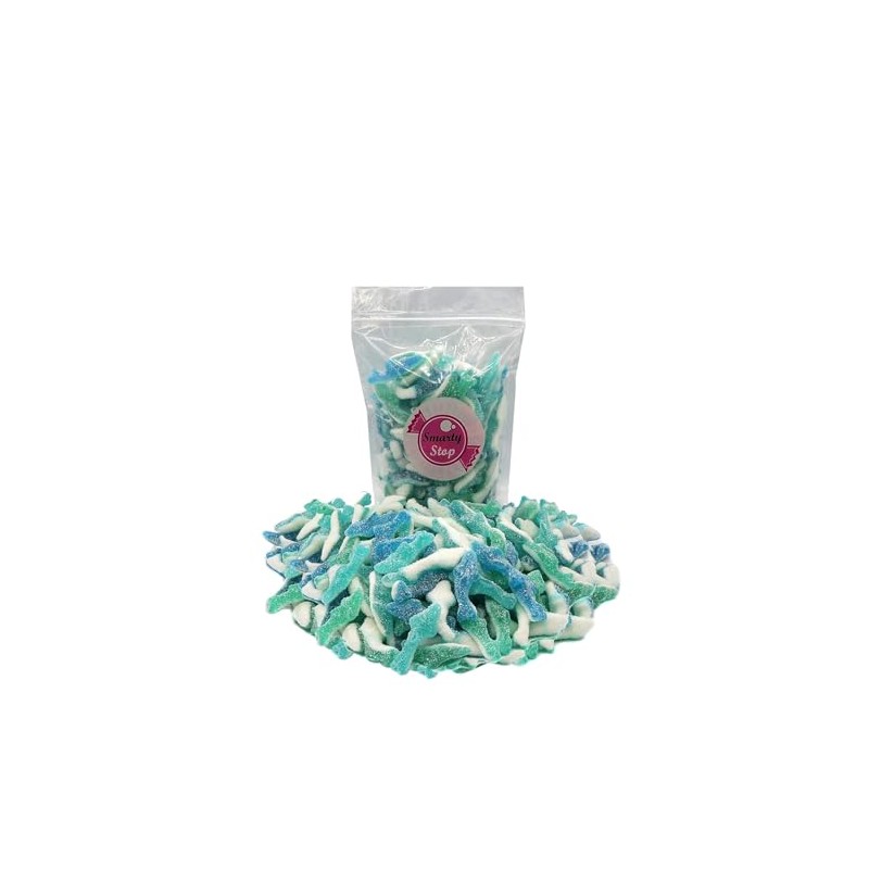 Smarty Stop Sour Blueberry Sharks Gummy Candy (1 Pound (Pack