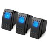 MGI SpeedWare 3-Pack Marine Rocker Switches with Illuminated LED, 20A