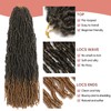 26 Inch Faux Locs Crochet Hair 7 Packs Soft Locs