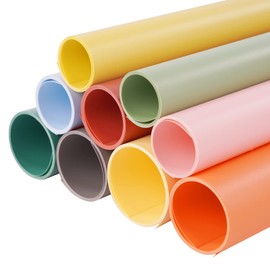 Goshoot Morandi PVC Backdrop 39x59 inch/100x150 cm PVC Vinyl Seamless Background for Flat Lay Product Photography Desktop Video Studio Morandi Color - 9 Colors(9 Pack)