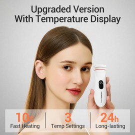 TOUCHBeauty Heated Eyelash Curler,Rechargeable Electric Eyelash Curler with LED Display,3-Level Adjustable Temperature,Rechargeable Natural Curling 24H Long Lasting for Women AG-2316