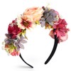 LOPHE Artificial Flower Headband, Bridal Artificial Flowers, Suitable for Women,