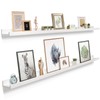 Picture Ledge Shelf for Wall [White, 60 Inch, 2 Pack]
