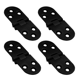 Litoexpe Black Butler Tray Hinge, Zinc Alloy Folding Table Hinges 3.1"x1.2", 4pcs Flip Top Hinge with Mounting Screws for Folding Tables Furniture Accessories