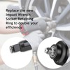 10 Sets of 1/2" Impact Wrench Retainer Rings with O-Ring,