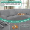 ROFASVCO Reclining Sectional Couch Covers L Shape Waterproof Washable Recliner
