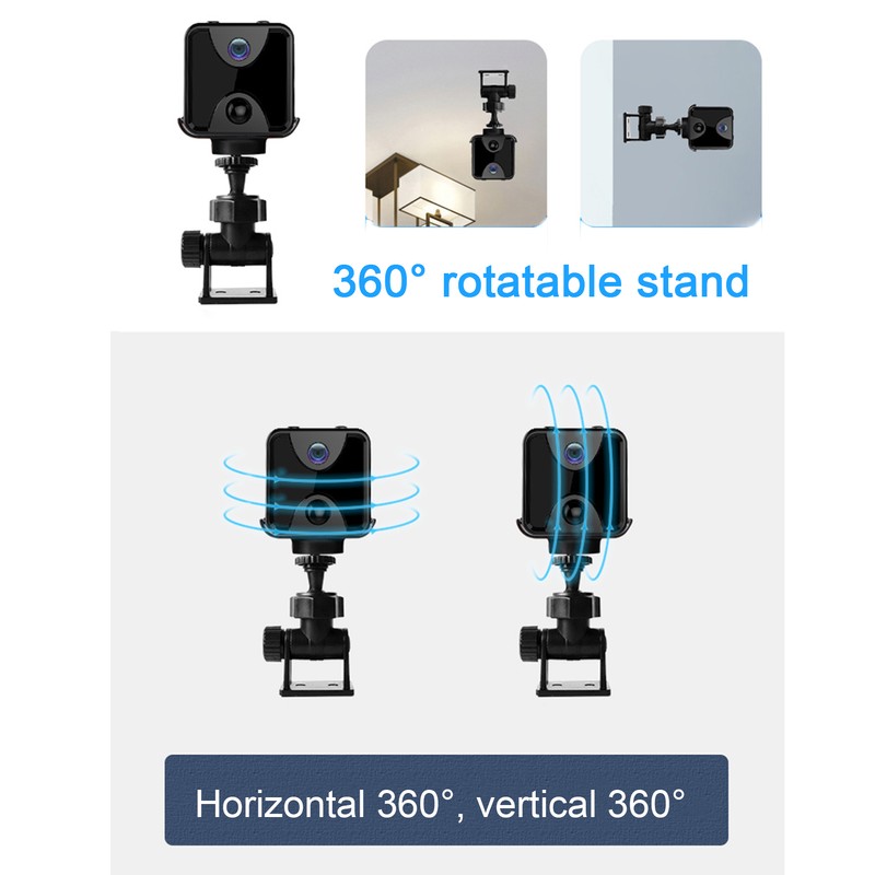4K WiFi Camera 170° Night Vision Motion Detection Remote Monitor