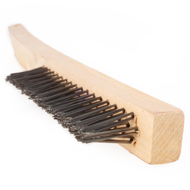 Shark 17005 Long Handle Carbon Steel V-Shaped Wire Brush